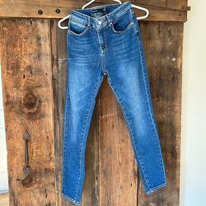 KAREN MILLEN SKINNY JEANS Indigo blue mid-waste 5 pocket US6/UK10 fit like US4.